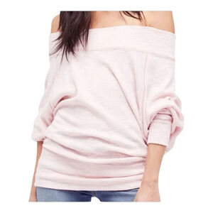 Free People Off-Shoulder Pink Top